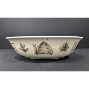 Vintage Pfaltzgraff Portfolio Naturewood 10"x 7" Oval Serving Bowl